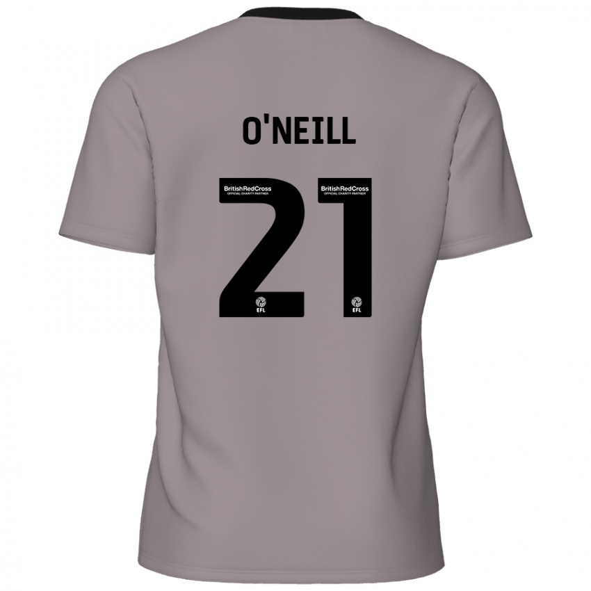 Gyermek Ollie O'neill #21 Szürke Idegenbeli Jersey 2024/25 Mez Póló Ing