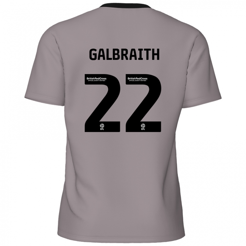 Gyermek Ethan Galbraith #22 Szürke Idegenbeli Jersey 2024/25 Mez Póló Ing