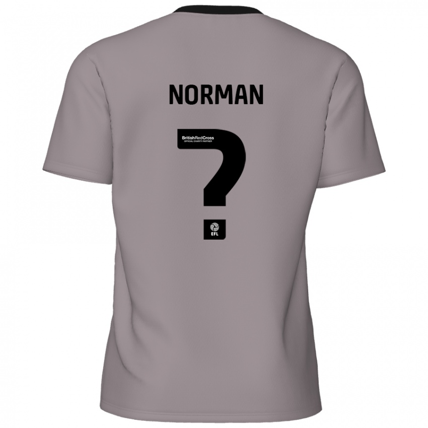 Gyermek Freddie Norman #0 Szürke Idegenbeli Jersey 2024/25 Mez Póló Ing