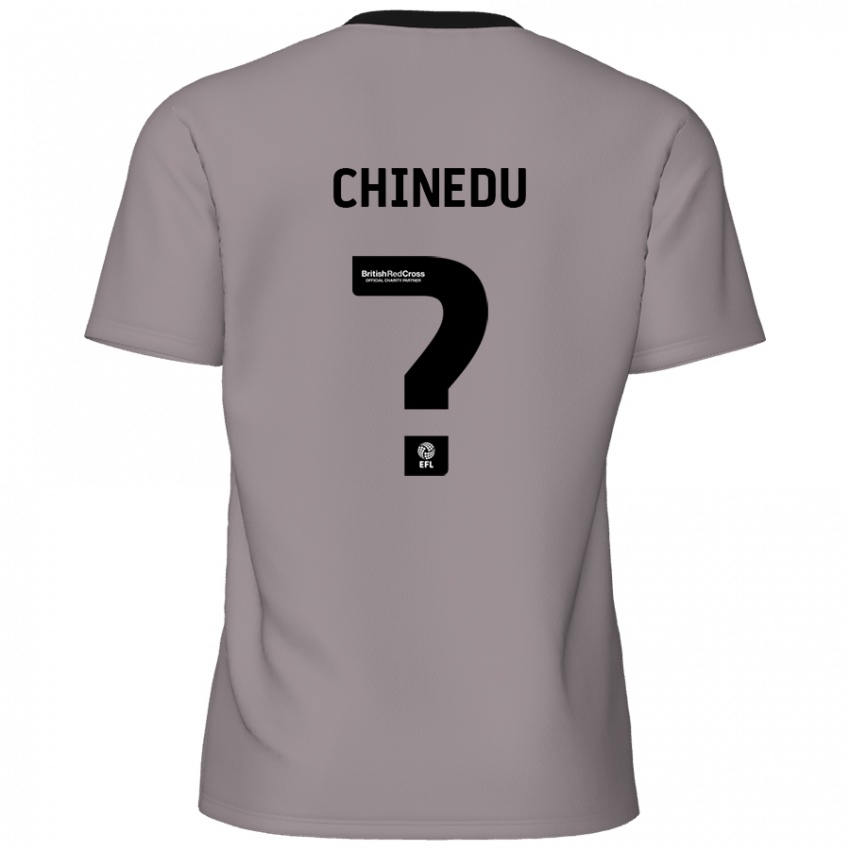 Gyermek Phillip Chinedu #0 Szürke Idegenbeli Jersey 2024/25 Mez Póló Ing