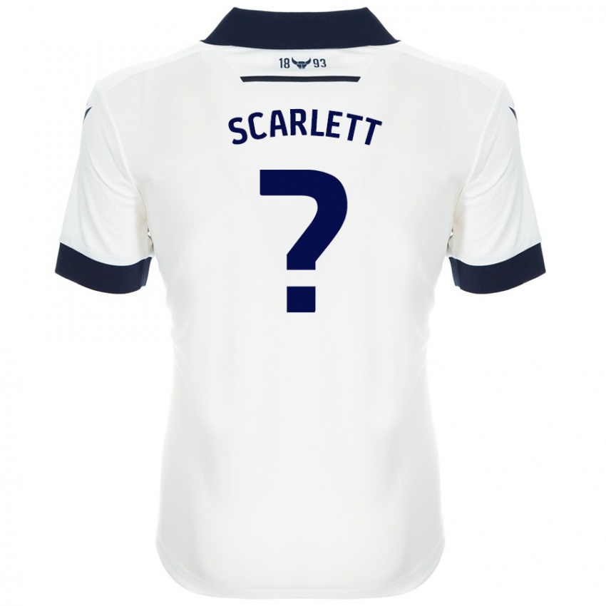 Gyermek Dane Scarlett #0 Fehér Sötétkék Idegenbeli Jersey 2024/25 Mez Póló Ing