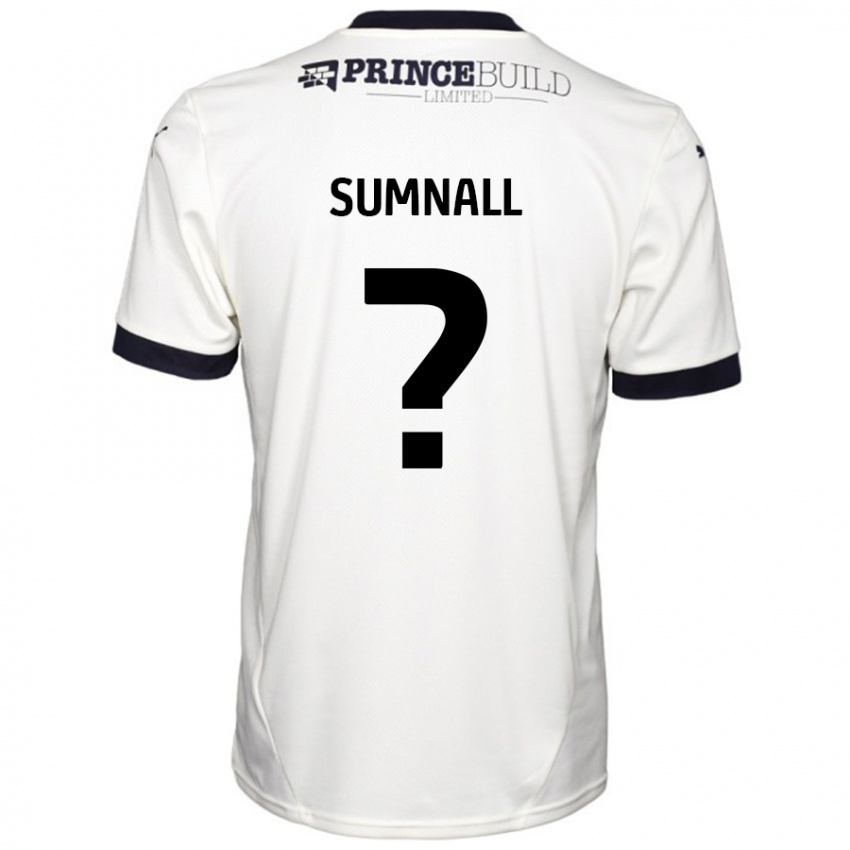 Gyermek Jenson Sumnall #0 Törtfehér Fekete Idegenbeli Jersey 2024/25 Mez Póló Ing