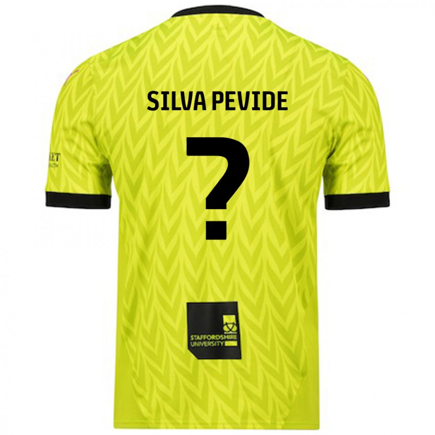 Gyermek Joao Silva Pevide #0 Fluoreszkáló Zöld Idegenbeli Jersey 2024/25 Mez Póló Ing