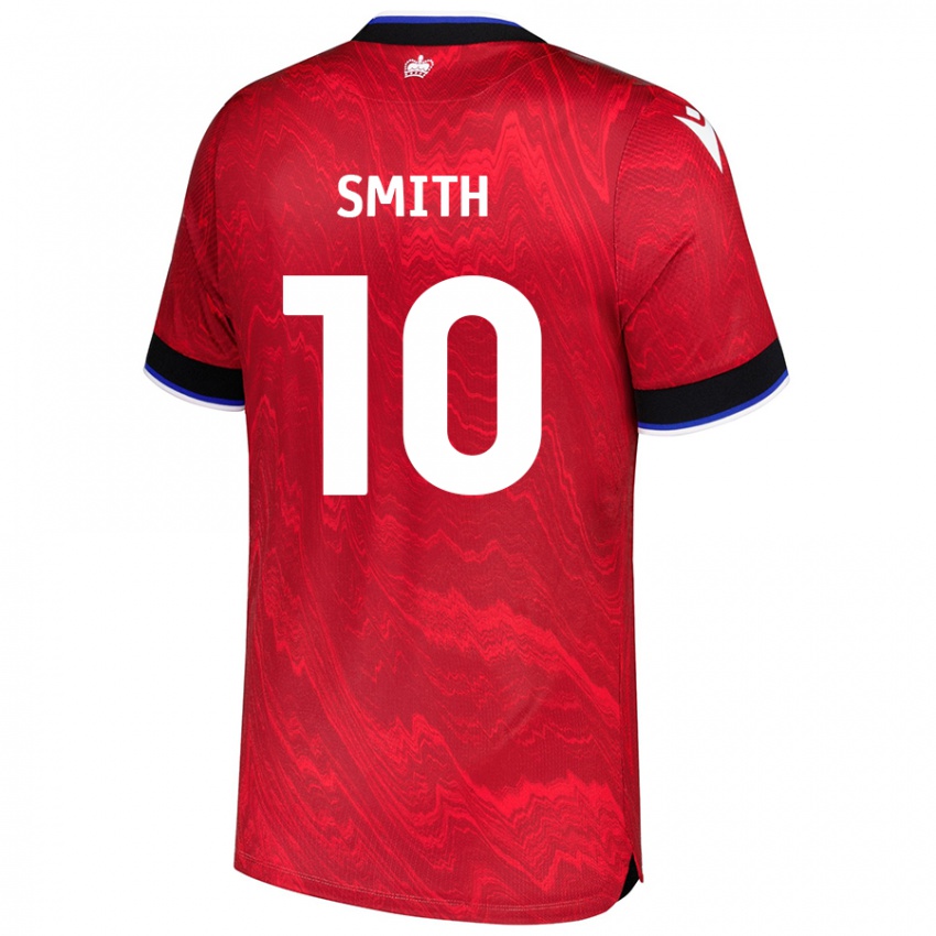 Gyermek Sam Smith #10 Piros Fekete Idegenbeli Jersey 2024/25 Mez Póló Ing