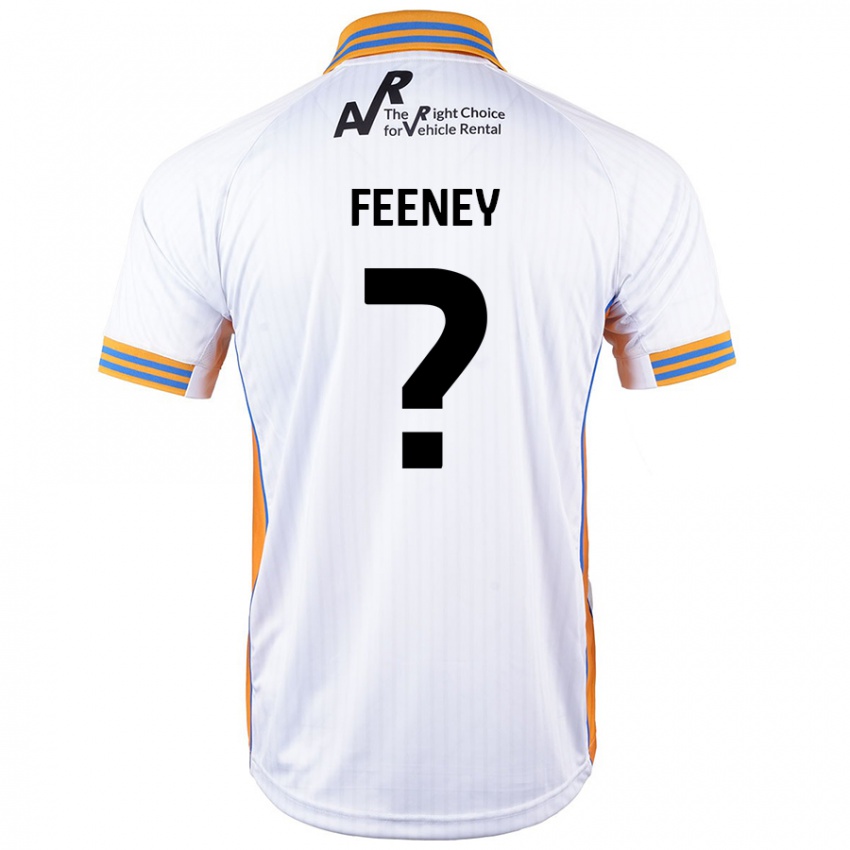 Gyermek Josh Feeney #0 Fehér Idegenbeli Jersey 2024/25 Mez Póló Ing