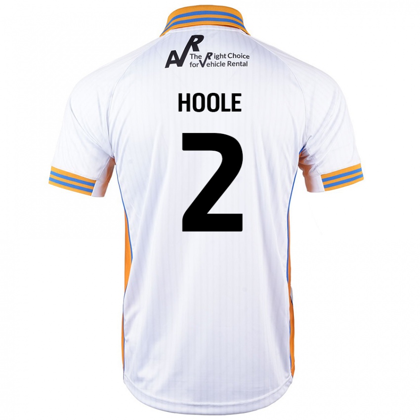 Gyermek Luca Hoole #2 Fehér Idegenbeli Jersey 2024/25 Mez Póló Ing