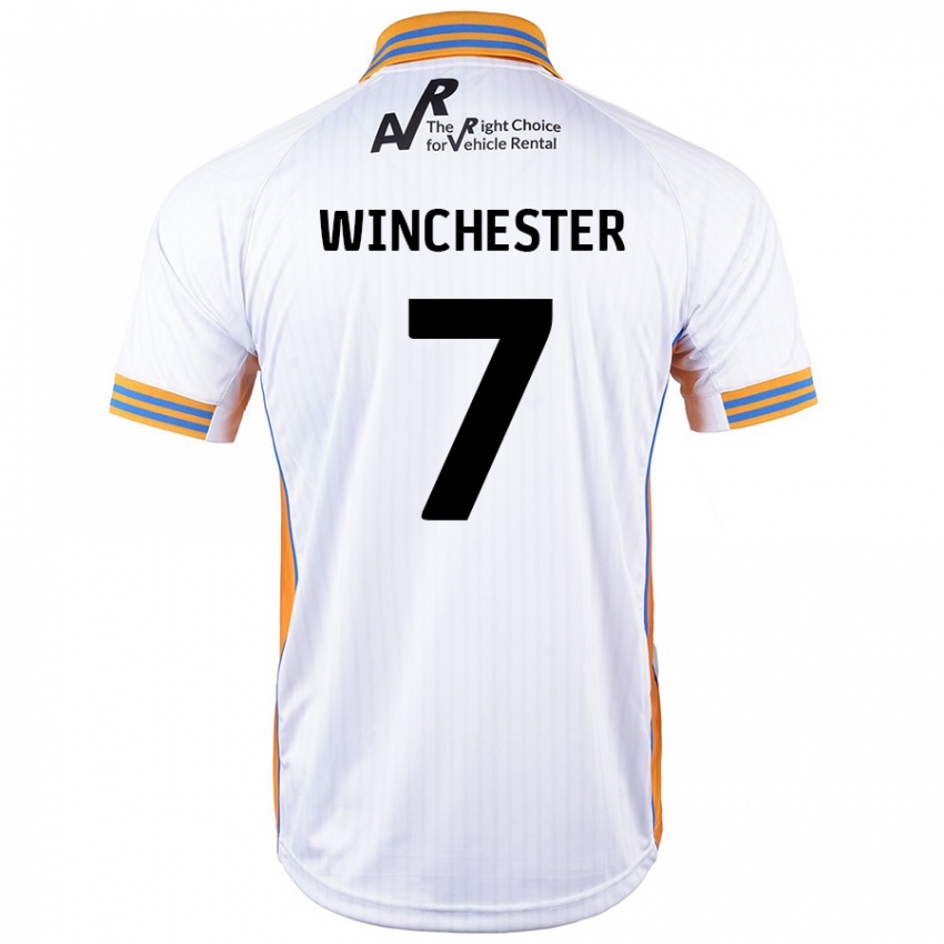 Gyermek Carl Winchester #7 Fehér Idegenbeli Jersey 2024/25 Mez Póló Ing