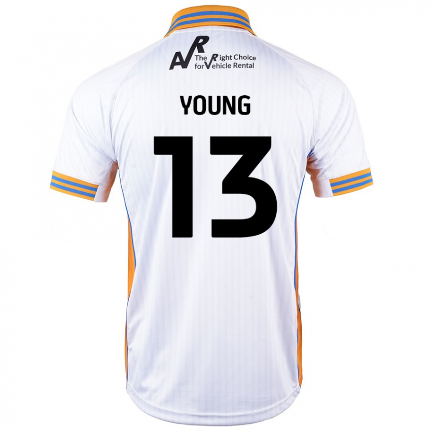 Gyermek Joe Young #13 Fehér Idegenbeli Jersey 2024/25 Mez Póló Ing