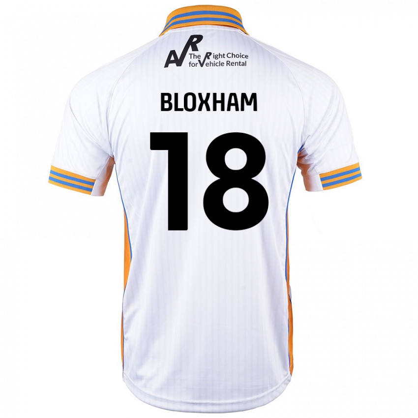 Gyermek Tom Bloxham #18 Fehér Idegenbeli Jersey 2024/25 Mez Póló Ing