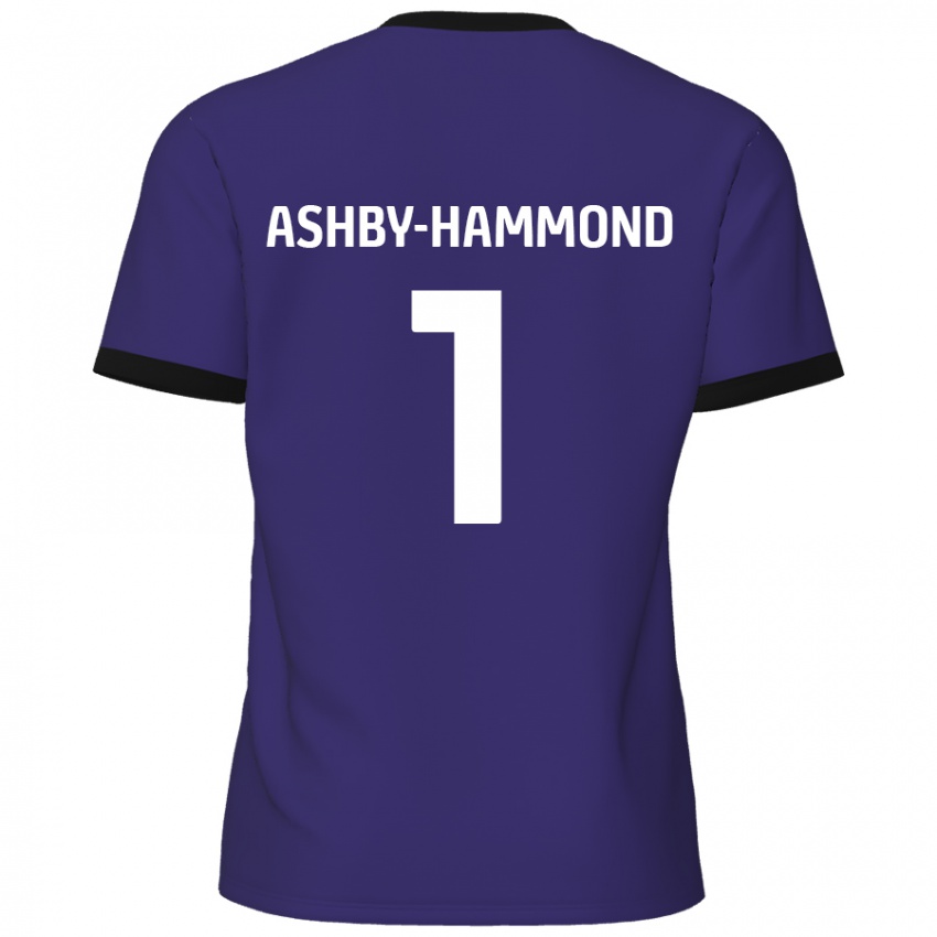 Gyermek Taye Ashby-Hammond #1 Lila Idegenbeli Jersey 2024/25 Mez Póló Ing