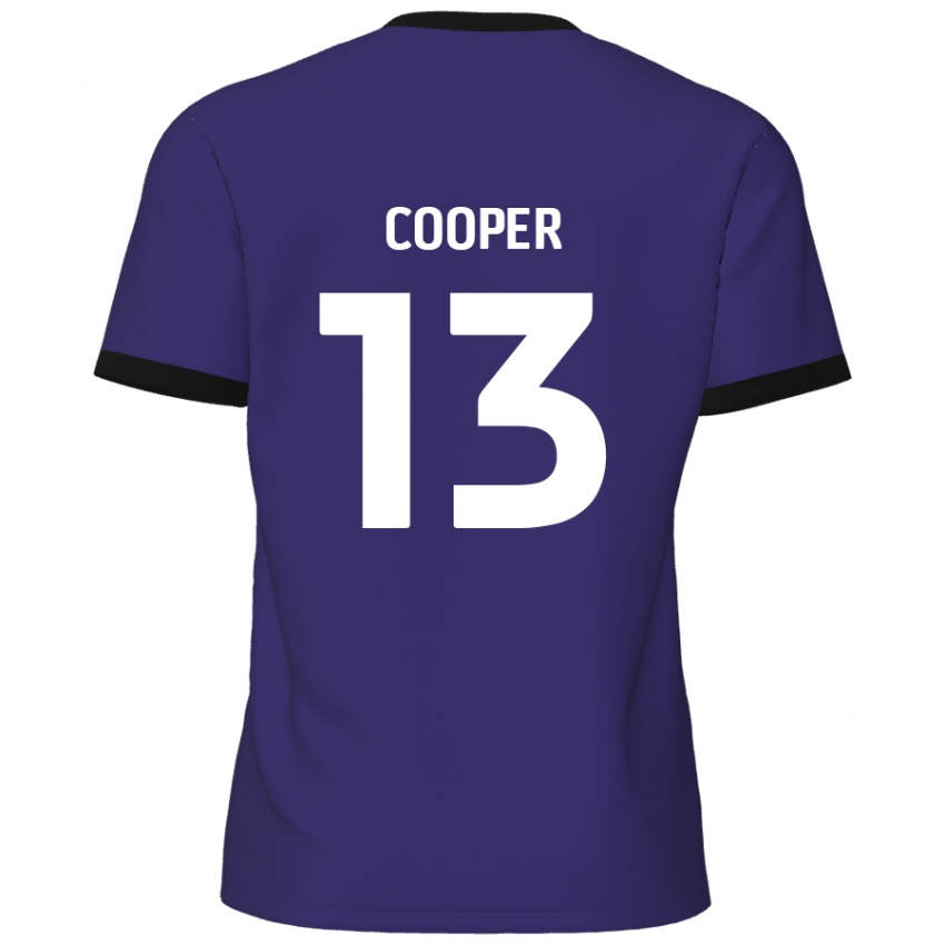 Gyermek Murphy Cooper #13 Lila Idegenbeli Jersey 2024/25 Mez Póló Ing