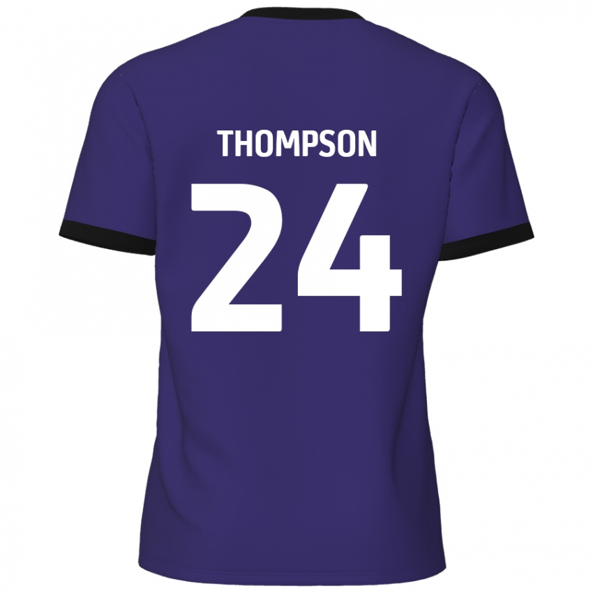 Gyermek Ben Thompson #24 Lila Idegenbeli Jersey 2024/25 Mez Póló Ing