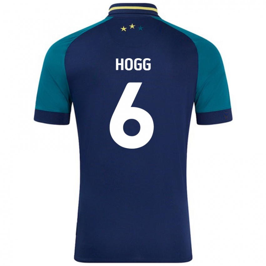 Gyermek Jonathan Hogg #6 Navy Sötétzöld Idegenbeli Jersey 2024/25 Mez Póló Ing