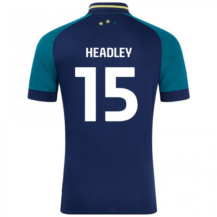 Gyermek Jaheim Headley #15 Navy Sötétzöld Idegenbeli Jersey 2024/25 Mez Póló Ing