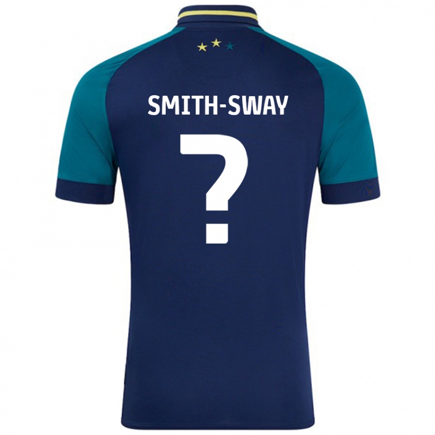 Gyermek Jay Smith-Sway #0 Navy Sötétzöld Idegenbeli Jersey 2024/25 Mez Póló Ing