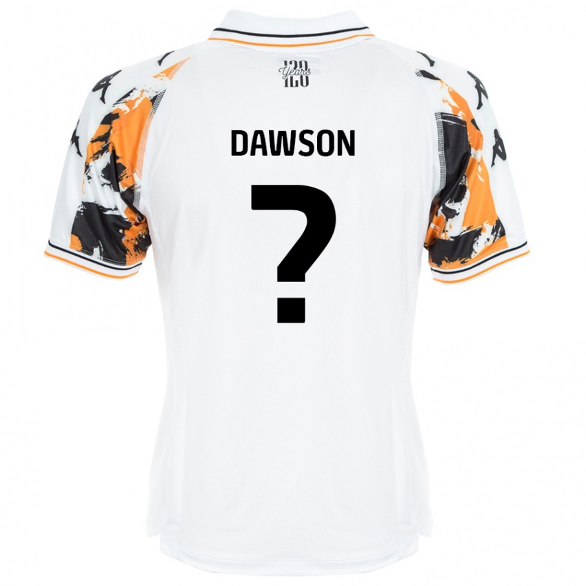 Gyermek Lucas Dawson #0 Fehér Idegenbeli Jersey 2024/25 Mez Póló Ing