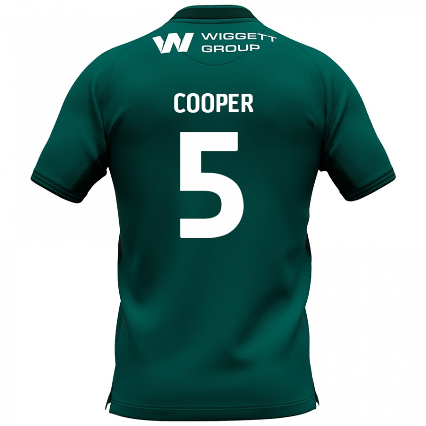 Gyermek Jake Cooper #5 Zöld Idegenbeli Jersey 2024/25 Mez Póló Ing