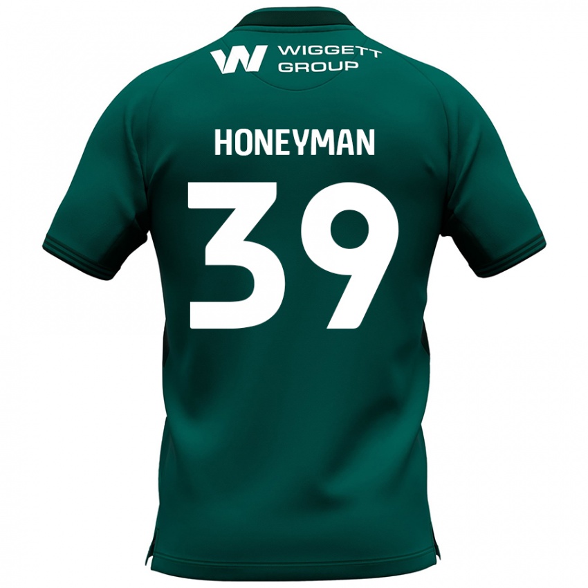 Gyermek George Honeyman #39 Zöld Idegenbeli Jersey 2024/25 Mez Póló Ing