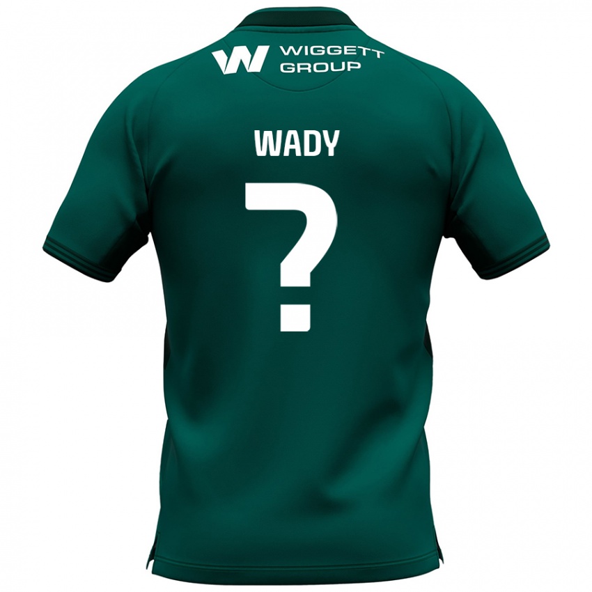 Gyermek Ethan Wady #0 Zöld Idegenbeli Jersey 2024/25 Mez Póló Ing