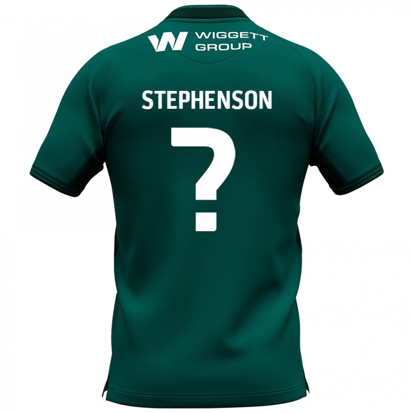 Gyermek Joshua Stephenson #0 Zöld Idegenbeli Jersey 2024/25 Mez Póló Ing