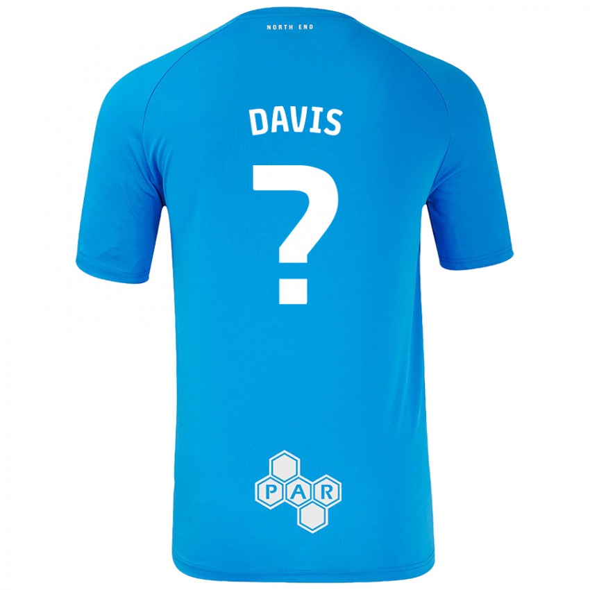 Gyermek Tommy Davis #0 Égszínkék Idegenbeli Jersey 2024/25 Mez Póló Ing