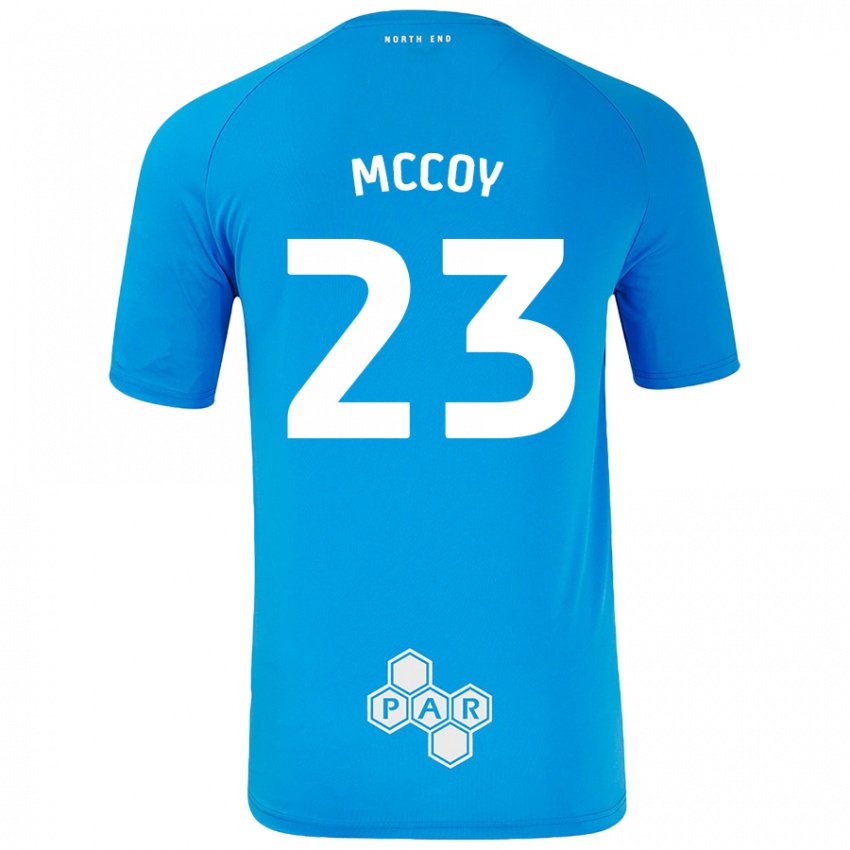 Gyermek Faye Mccoy #23 Égszínkék Idegenbeli Jersey 2024/25 Mez Póló Ing