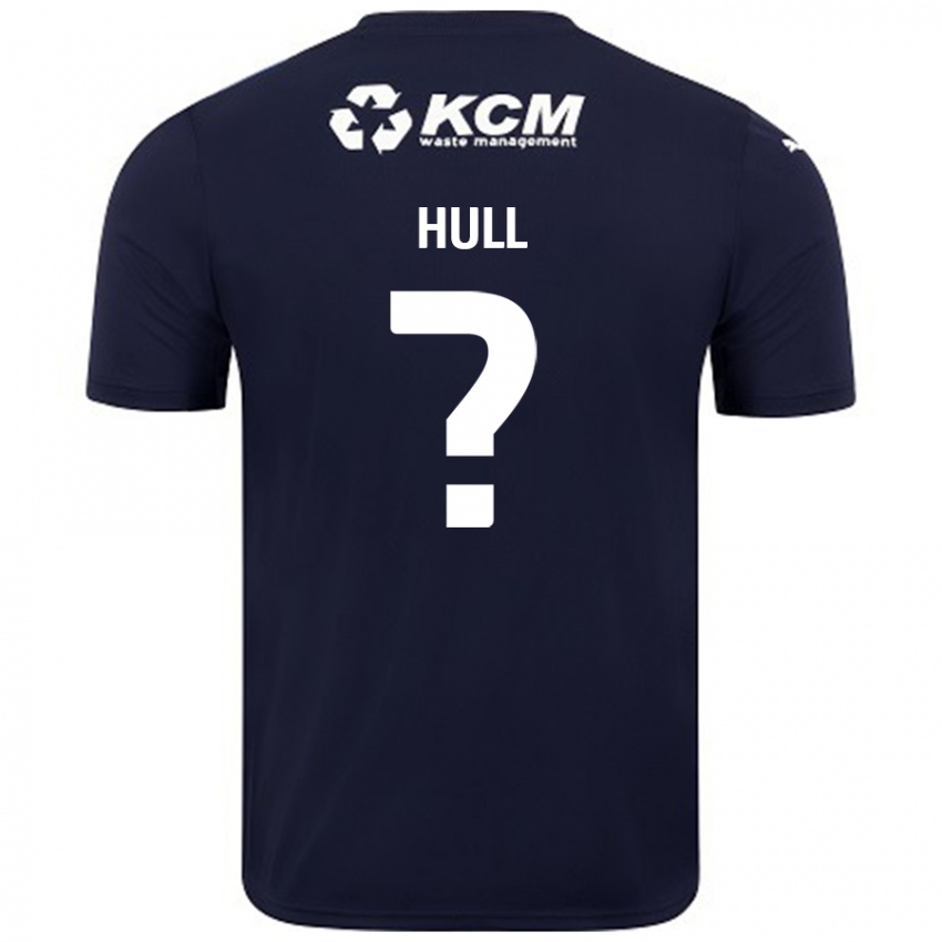 Gyermek Jake Hull #0 Sötétkék Idegenbeli Jersey 2024/25 Mez Póló Ing