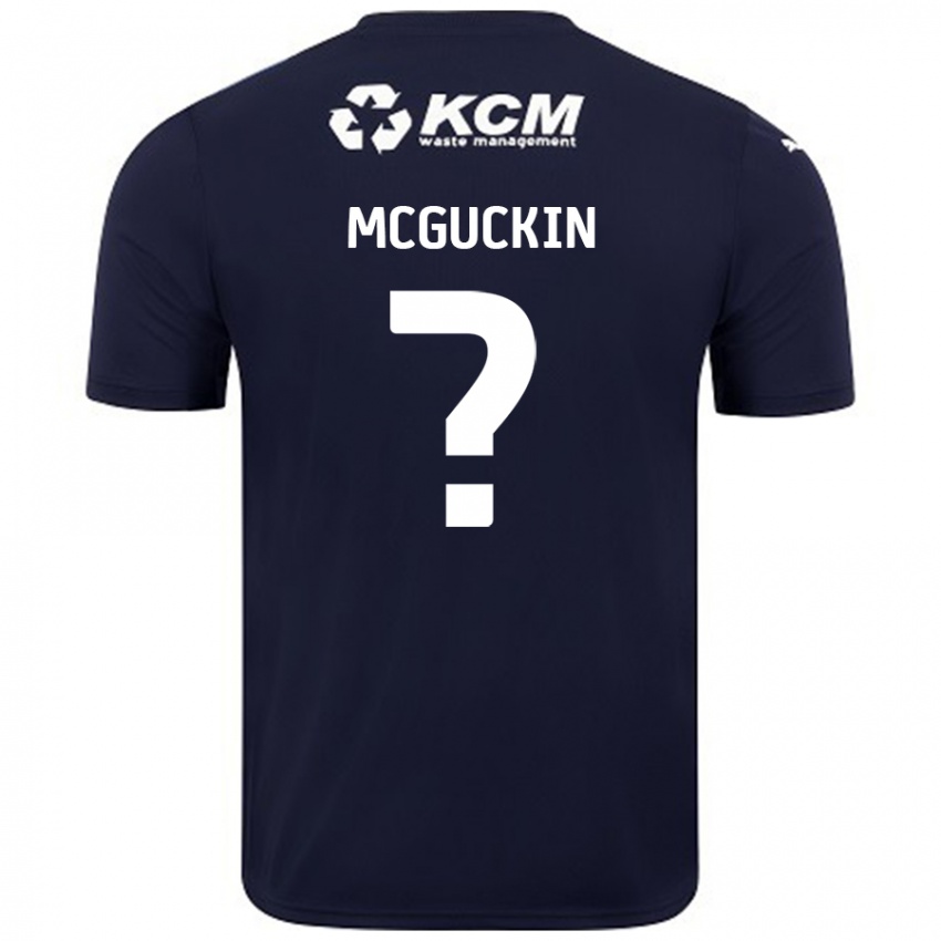 Gyermek Ciaran Mcguckin #0 Sötétkék Idegenbeli Jersey 2024/25 Mez Póló Ing