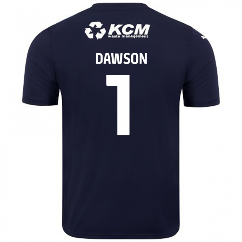 Gyermek Cameron Dawson #1 Sötétkék Idegenbeli Jersey 2024/25 Mez Póló Ing