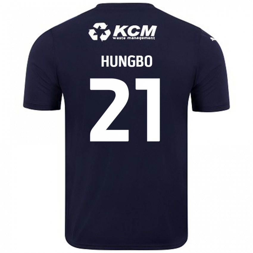 Gyermek Joseph Hungbo #21 Sötétkék Idegenbeli Jersey 2024/25 Mez Póló Ing