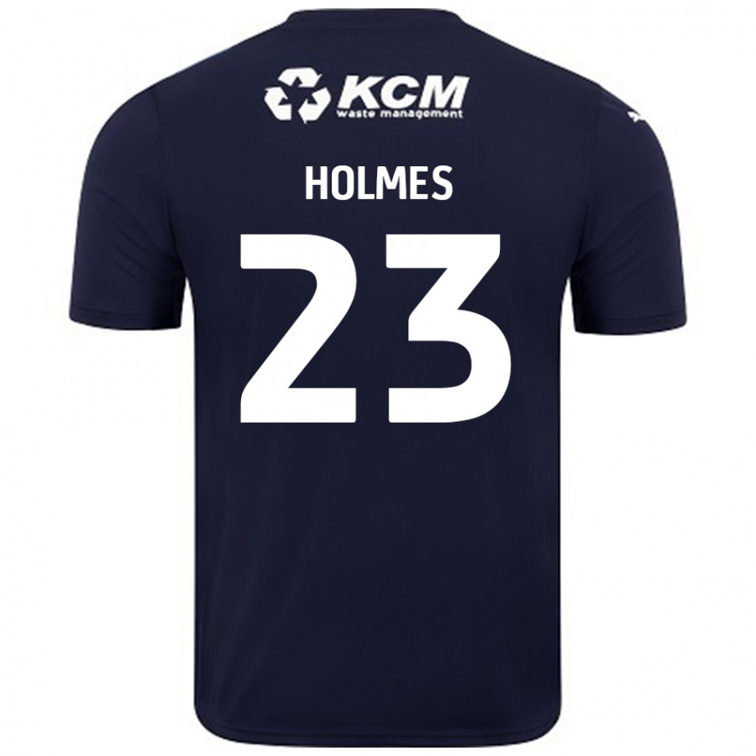 Gyermek Jack Holmes #23 Sötétkék Idegenbeli Jersey 2024/25 Mez Póló Ing