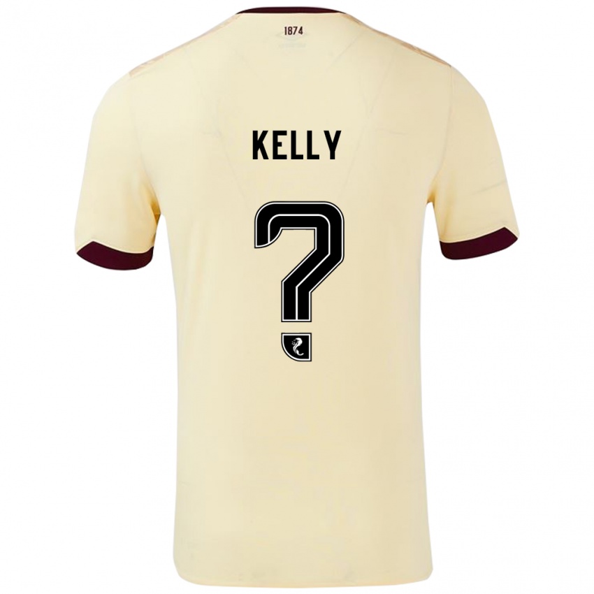 Gyermek Ryan Kelly #0 Krémes Bordó Idegenbeli Jersey 2024/25 Mez Póló Ing