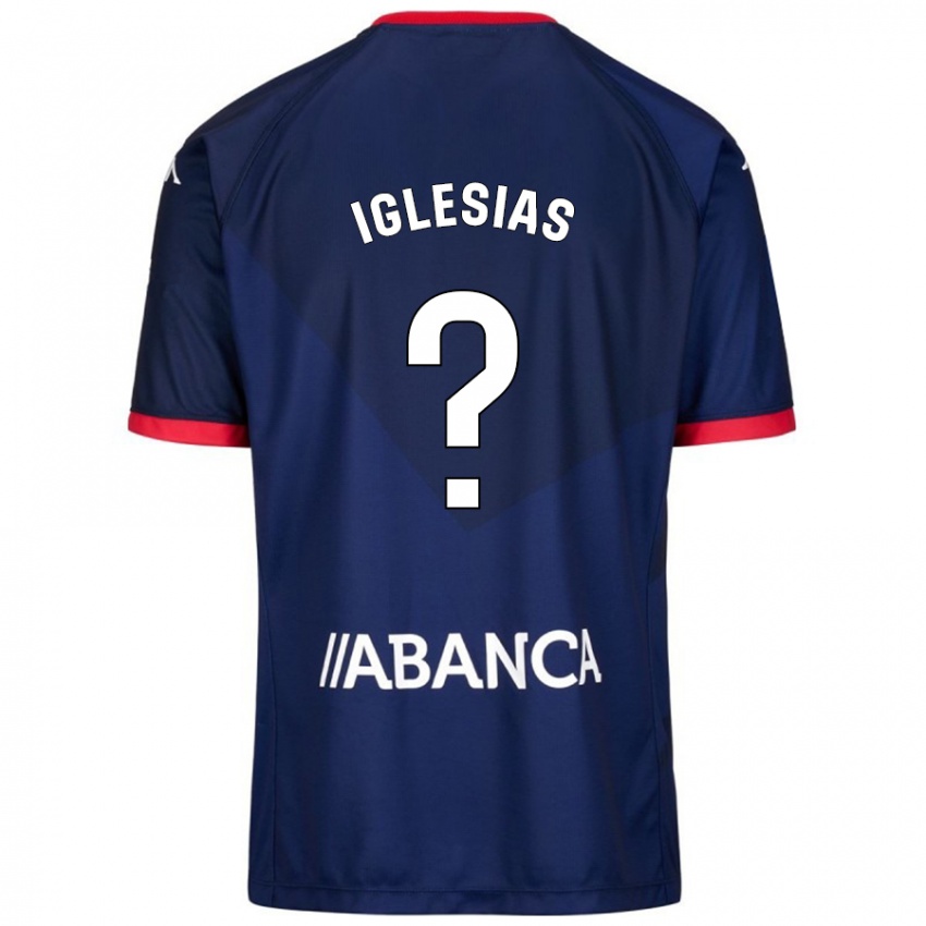 Gyermek Dylan Iglesias #0 Sötétkék Idegenbeli Jersey 2024/25 Mez Póló Ing