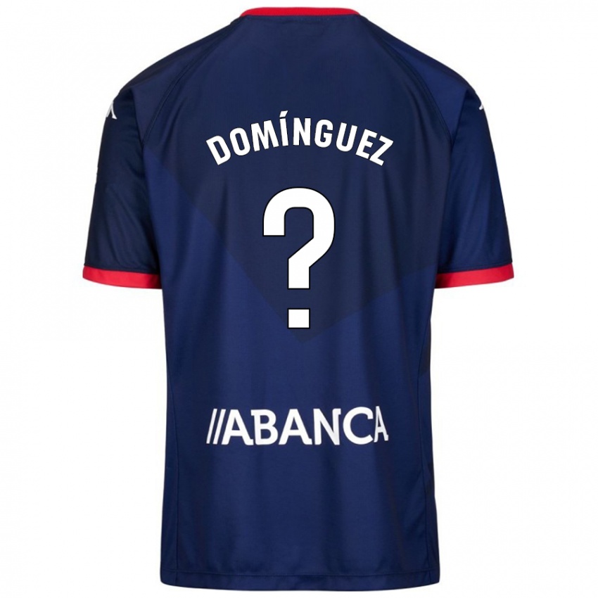 Gyermek David Domínguez #0 Sötétkék Idegenbeli Jersey 2024/25 Mez Póló Ing