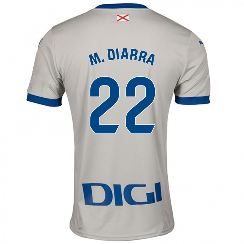 Gyermek Moussa Diarra #22 Világos Szürke Idegenbeli Jersey 2024/25 Mez Póló Ing