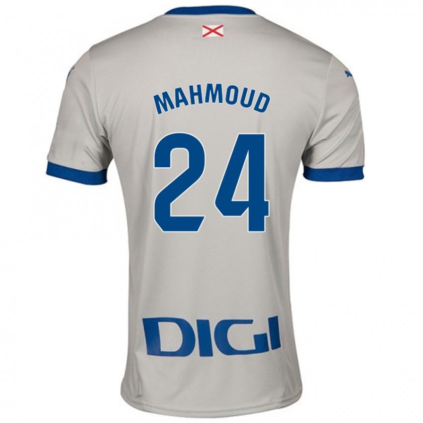 Gyermek Abdallahi Mahmoud #24 Világos Szürke Idegenbeli Jersey 2024/25 Mez Póló Ing