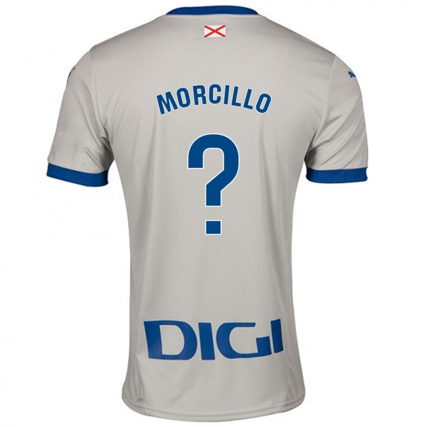 Gyermek Diego Morcillo #0 Világos Szürke Idegenbeli Jersey 2024/25 Mez Póló Ing