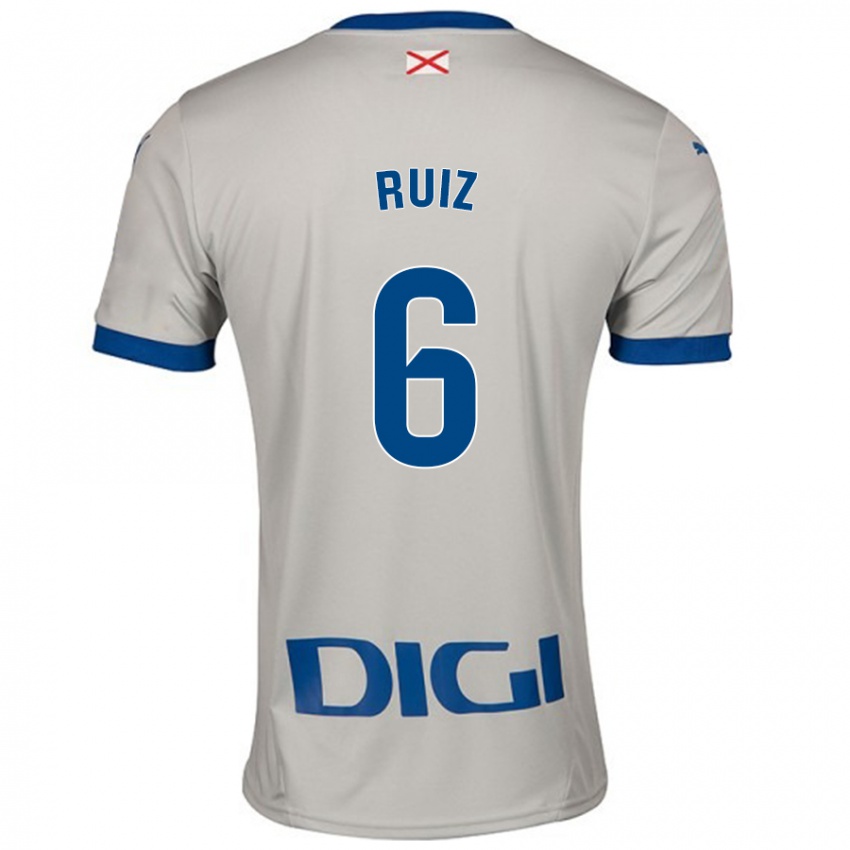 Gyermek Markel Ruiz #6 Világos Szürke Idegenbeli Jersey 2024/25 Mez Póló Ing