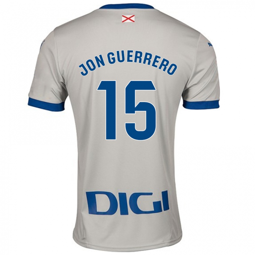 Gyermek Julen Jon Guerrero #15 Világos Szürke Idegenbeli Jersey 2024/25 Mez Póló Ing