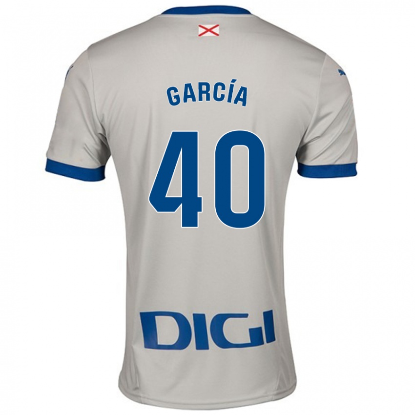 Gyermek Álvaro García #40 Világos Szürke Idegenbeli Jersey 2024/25 Mez Póló Ing