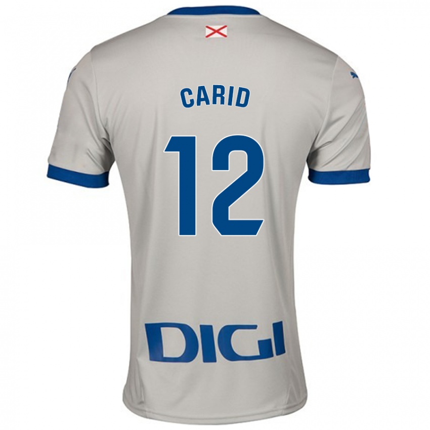 Gyermek Andrea Carid #12 Világos Szürke Idegenbeli Jersey 2024/25 Mez Póló Ing