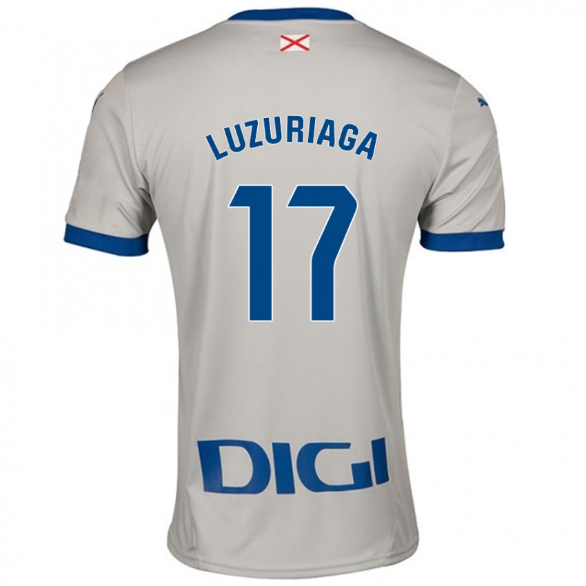 Gyermek Judith Luzuriaga #17 Világos Szürke Idegenbeli Jersey 2024/25 Mez Póló Ing