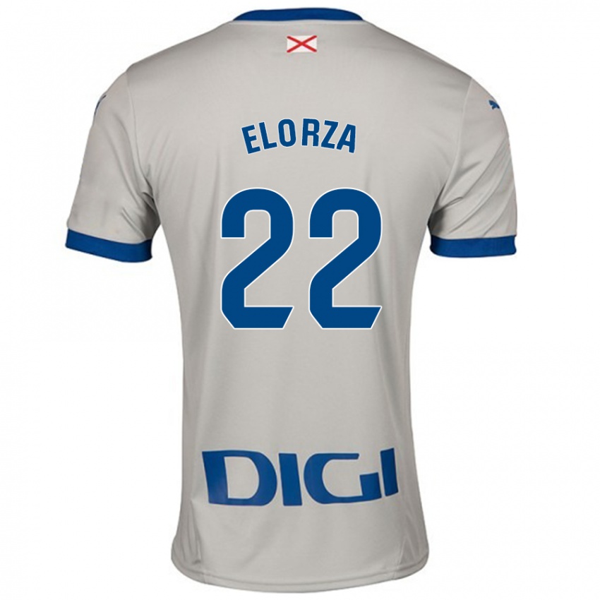 Gyermek Sheila Elorza #22 Világos Szürke Idegenbeli Jersey 2024/25 Mez Póló Ing