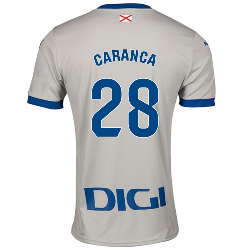 Gyermek Sara Caranca #28 Világos Szürke Idegenbeli Jersey 2024/25 Mez Póló Ing