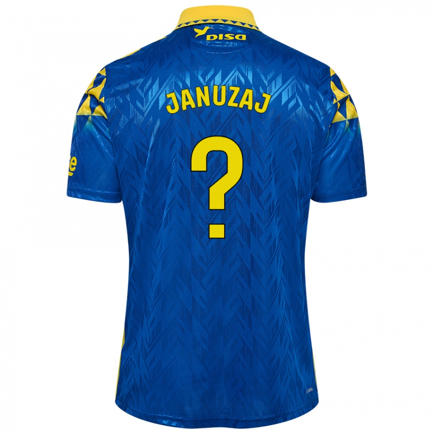 Gyermek Adnan Januzaj #0 Kék Sárga Idegenbeli Jersey 2024/25 Mez Póló Ing