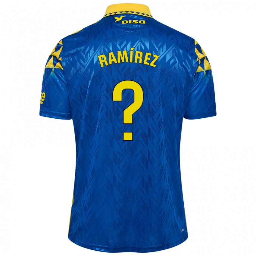 Gyermek Daniel Ramírez #0 Kék Sárga Idegenbeli Jersey 2024/25 Mez Póló Ing