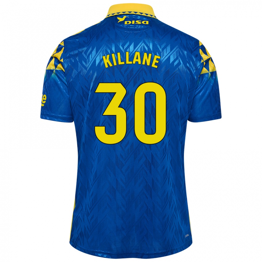 Gyermek Álvaro Killane #30 Kék Sárga Idegenbeli Jersey 2024/25 Mez Póló Ing