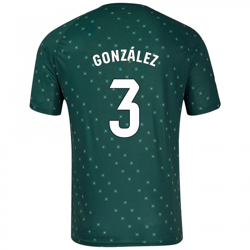 Gyermek Edgar González #3 Sötétzöld Idegenbeli Jersey 2024/25 Mez Póló Ing