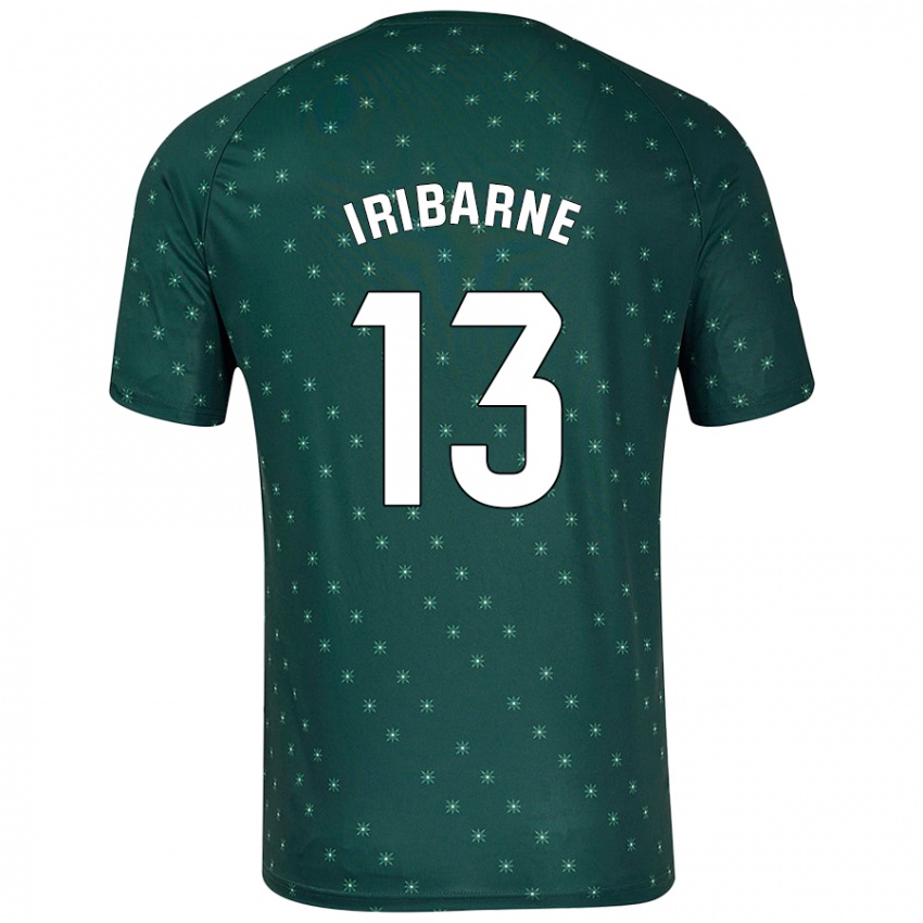 Gyermek Bruno Iribarne #13 Sötétzöld Idegenbeli Jersey 2024/25 Mez Póló Ing