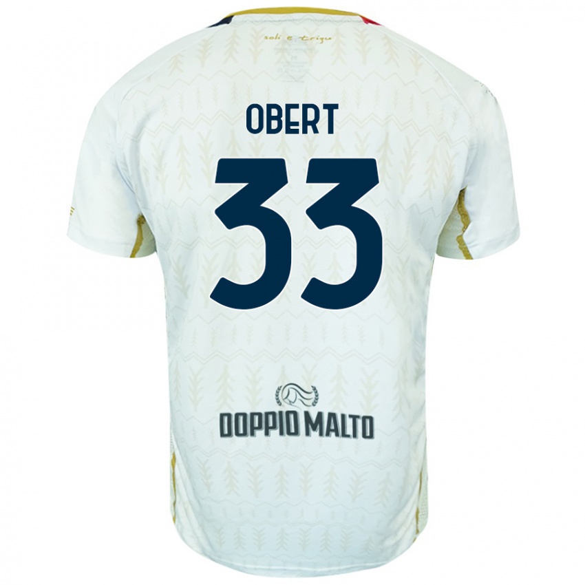 Gyermek Adam Obert #33 Fehér Idegenbeli Jersey 2024/25 Mez Póló Ing